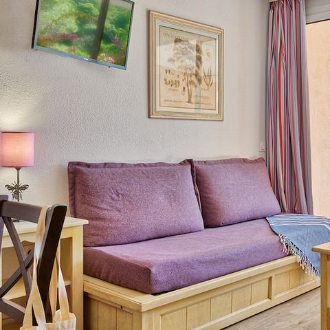 Appartement 6 personnes - 1 chambre + 1 coin nuit –Terrasse ou balcon – Vue jardin
