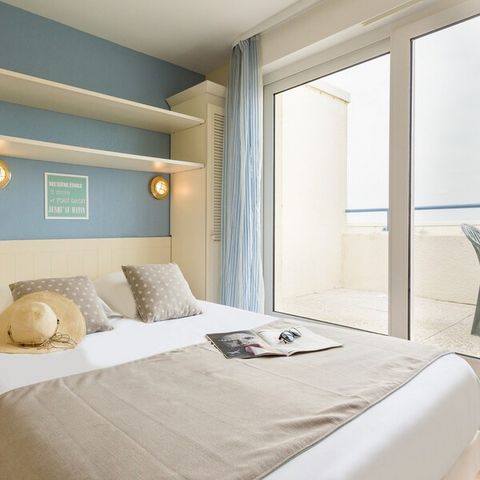 Appartement 6 personnes - 2 chambres - Balcon - Vue sur la mer
