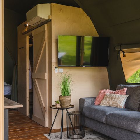 TENTE 6 personnes - Suite de tentes XL avec sanitaires privés (max. 2 adultes)