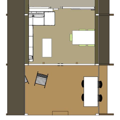 TENTE 6 personnes - Suite de tentes XL avec sanitaires privés (max. 2 adultes)