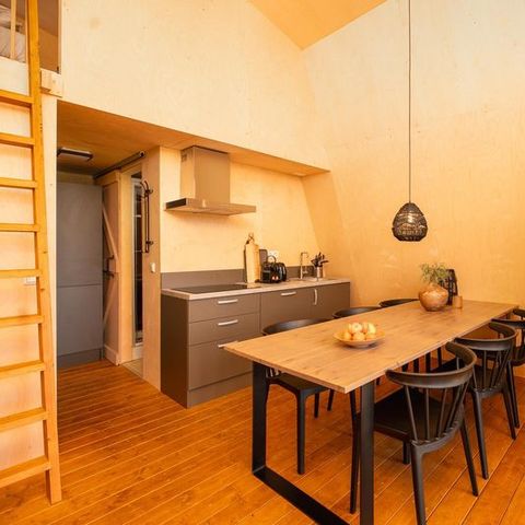 TENTE TOILE ET BOIS 3 personnes - Suite de tentes XL avec sanitaires privés