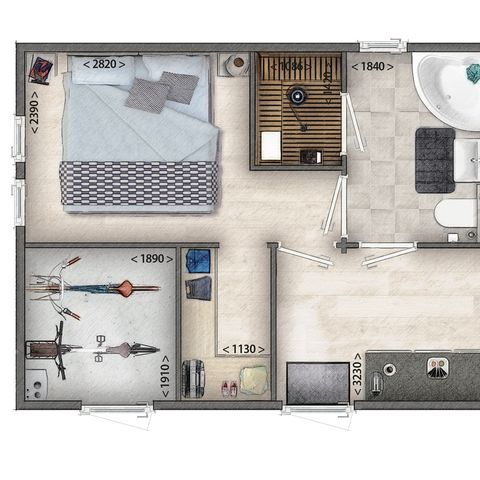 BUNGALOW 4 personnes - Forest Lodge Wellness