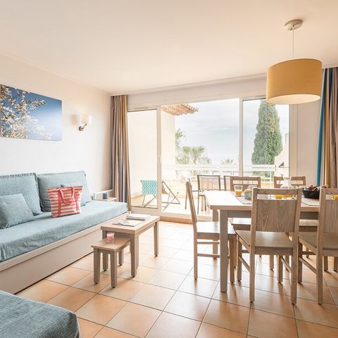 Appartement 6 personnes - 1 chambre + 1 coin nuit - Terrasse ou balcon