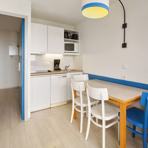 Studio 4 personnes - 1 coin - Nuit - Balcon - Vue mer
