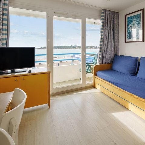 Studio 4 personnes - 1 coin - Nuit - Balcon - Vue mer