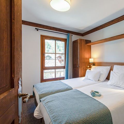 Appartement 6 personnes - 2 chambres - Piscine extérieure avec vue Mont Blanc