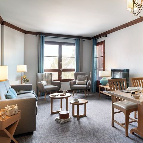 Appartement 6 personnes - 2 chambres - Piscine extérieure avec vue Mont Blanc