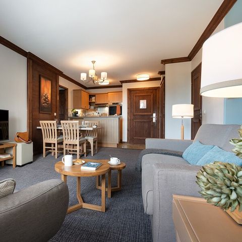 Appartement 6 personnes - 2 chambres - Piscine extérieure avec vue Mont Blanc