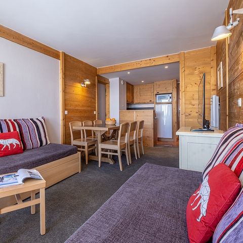 Appartement 6 personnes - 1 chambre - 1 alcôve - Vue sur la montagne - Orientation sud