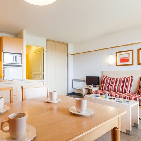 Appartement 6 personnes - 1 chambre - 1 coin - Nuit - Terrasse ou Balcon