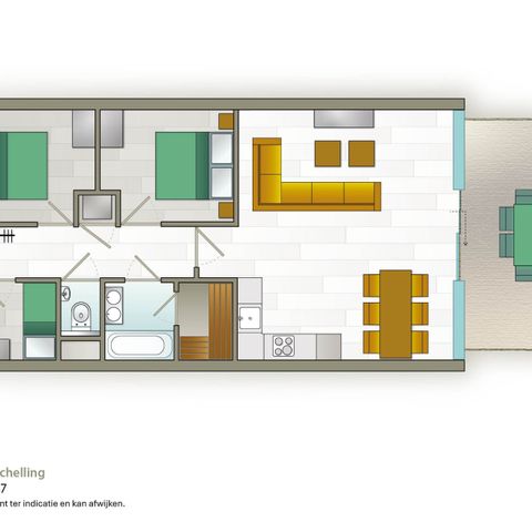 APPARTEMENT 5 personnes - Avec sauna