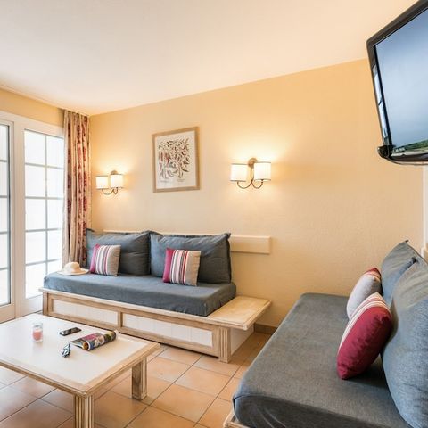 Appartement 6 personnes - 1 chambre - 1 alcôve - Terrasse ou balcon