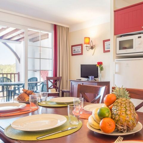 Appartement 6 personnes - 1 chambre - 1 coin - Nuit - Terrasse ou balcon
