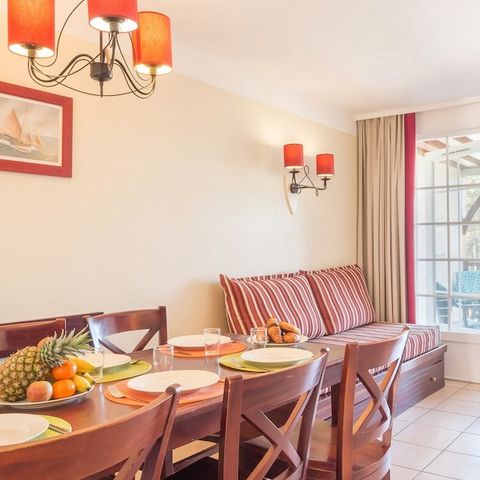 Appartement 6 personnes - 1 chambre - 1 coin - Nuit - Terrasse ou balcon