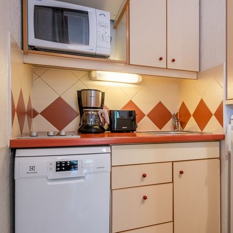 Studio 4 personnes - 1 coin - Nuit - Vue montagne
