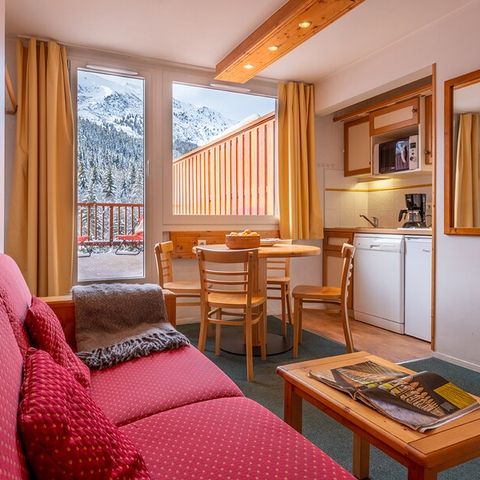 Studio 4 personnes - Studio 4 personnes - 1 coin nuit - Vue vallée - Balcon