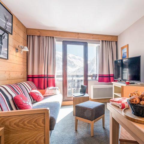 Appartement 4 personnes - 1 chambre - Exposition sud - Vue sur les montagnes
