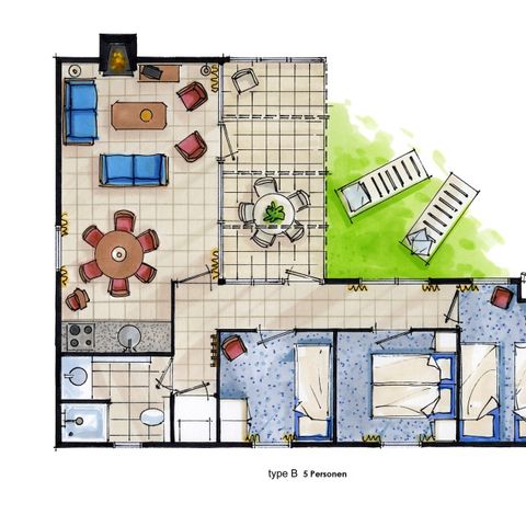 BUNGALOW 5 personnes - B