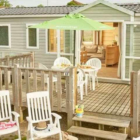BUNGALOW 8 personnes - Mobil-home | Classic | 3 Ch. | 6/8 Pers. | Terrasse surélévée non couverte