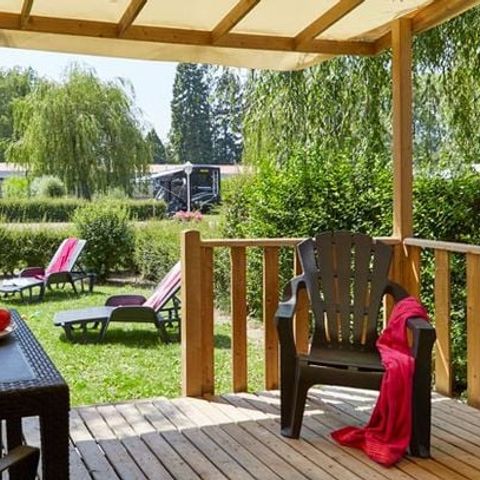 BUNGALOW 6 personnes - Mobil-home | Premium Azure | 3 Ch. | 6 Pers. | Terrasse surélevée