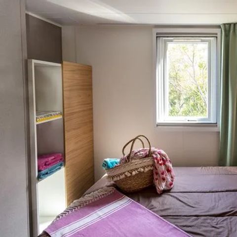 BUNGALOW 6 personnes - Mobil-home | Premium | 3 Ch. | 6 Pers. | Terrasse Lounge | Clim.