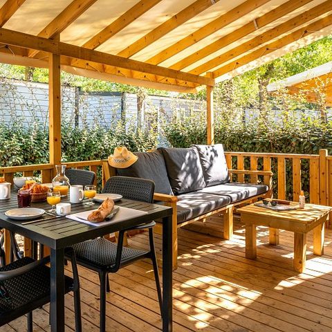 BUNGALOW 6 personnes - Mobil-home | Premium Azure | 3 Ch. | 6 Pers. | Terrasse Lounge