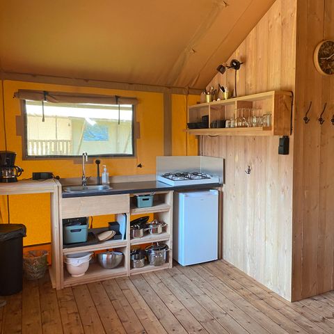 TENTE TOILE ET BOIS 5 personnes