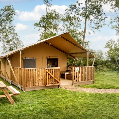 TENTE TOILE ET BOIS 4 personnes - Tente aventure 4P