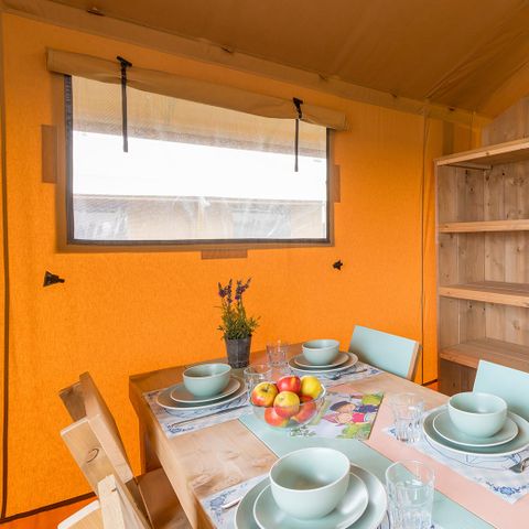 Tente en toile et en bois 4 personnes - Tente d'aventure