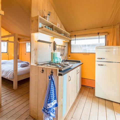 Tente en toile et en bois 4 personnes - Tente d'aventure
