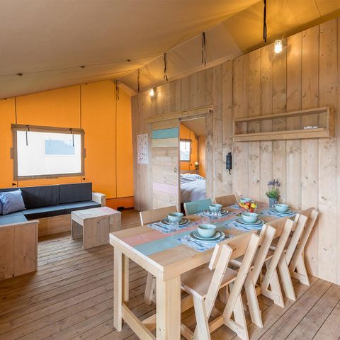 Tente en toile et en bois 6 personnes - Tente d'aventure