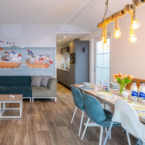 BUNGALOW 6 personnes - Maison de péniche Fien & Teun avec lit d'enfant