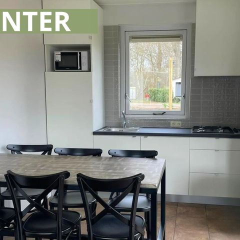 BUNGALOW 4 personnes - Hiver Panoramique Bécassine Étang à poissons