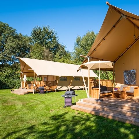 TENTE TOILE ET BOIS 6 personnes - Spotty Lodge Family (4 adultes maximum)