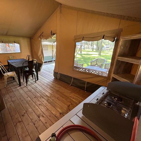 TENTE TOILE ET BOIS 4 personnes