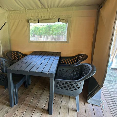 TENTE TOILE ET BOIS 4 personnes