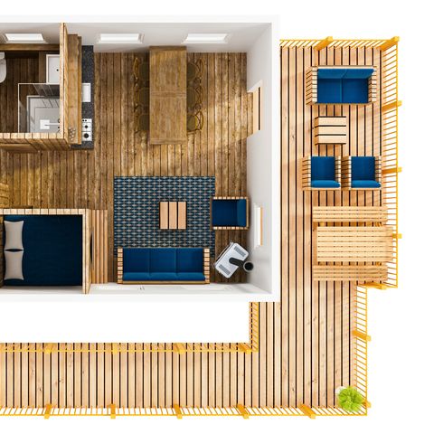 LODGE 8 personnes - Pavillon d'eau