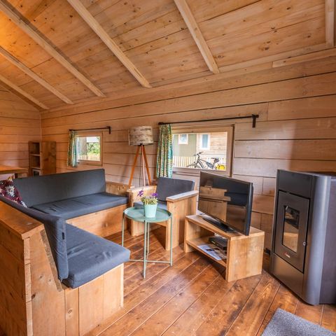 TENTE TOILE ET BOIS 6 personnes - Tente de glamping Dog Lodge