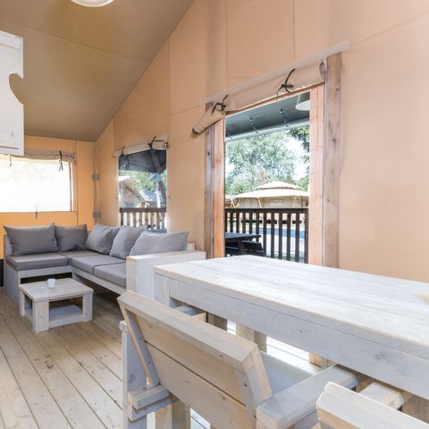 TENTE TOILE ET BOIS 6 personnes - 4-6ST