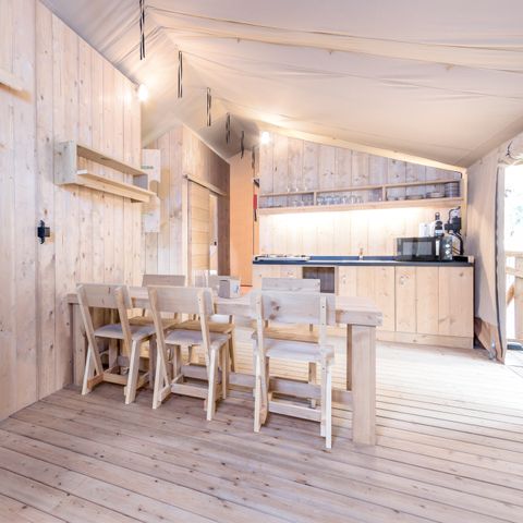 Tente en toile et en bois 6 personnes - 6ST1