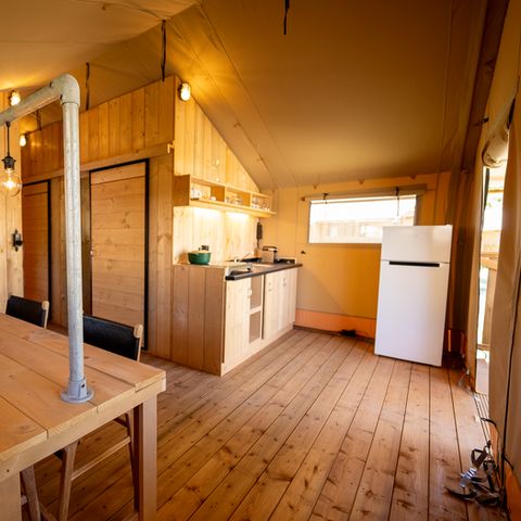 Tente en toile et en bois 4 personnes