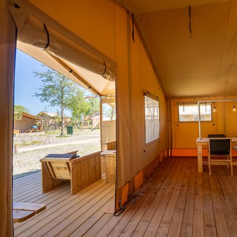Tente en toile et en bois 4 personnes