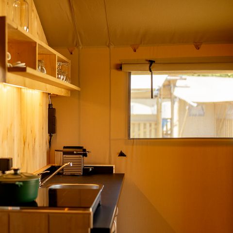 Tente en toile et en bois 4 personnes