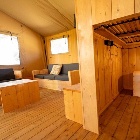 Tente en toile et en bois 8 personnes