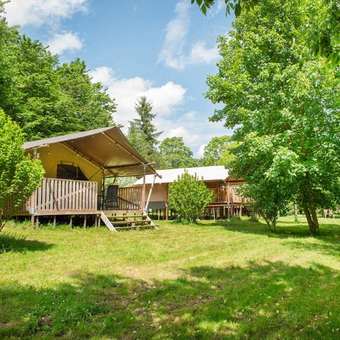 TENTE TOILE ET BOIS 6 personnes - Safari lodge 6 pers