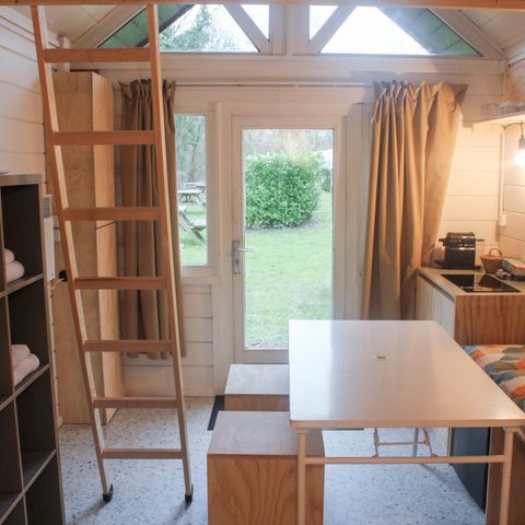 BUNGALOW 4 personnes - Rénovation d'une cabane en rondins de base