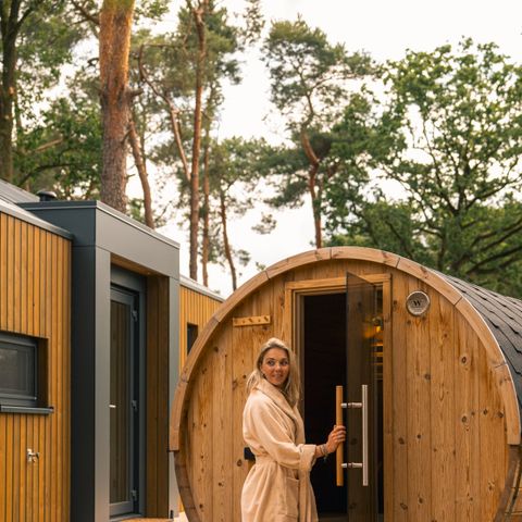 Lodge 6 personnes - Pavillon forestier avec bain à remous et sauna