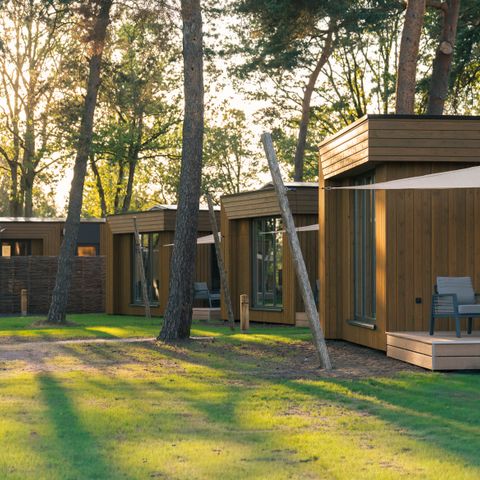 Lodge 2 personnes - Spa avec bain à remous et sauna intérieur
