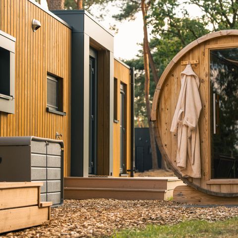 Lodge 2 personnes - Pavillon forestier avec bain à remous et sauna