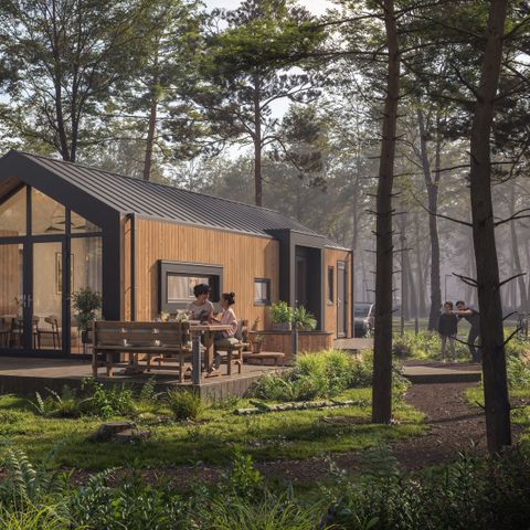 LODGE 4 personnes - Pavillon forestier avec bain à remous et sauna